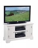 Home Styles Naples Wood TV Stand Cabinet in Multi-Step White Finish