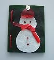 Edible Christmas card for dogs - snowman