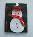 Snowman Christmas Card for dogs made with edible rawhide - Reg and Ruby