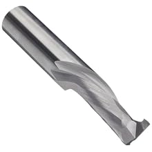 Onsrud Cutter 60-100MW Series Carbide Square Nose End Mills, Inch, Uncoated (Bright) Finish, 30 Degree Helix, For Use With Laminated Materials