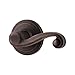 Kwikset Lido Interior Passage Door Handle, Lever For Closet and Hallway Doors, Reversible Non-Locking Handle Lever, Venetian Bronze, with Microban Protection