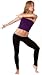 Tube Top & Black Low Rise Yoga Tights by KD dance, Makers of the Finest Dancewear In the World, Sexy Cool & Comfortable - Over 20 Colors - Made In New York