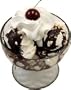 3 SCOOP SUNDAE GLASS Fake Food