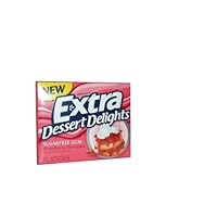 Extra Dessert Delights Sugarfree Gum Strawberry Shortcake Flavored Gum Ten 15 Stick Packs
