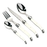 Premier Housewares 16-Piece Swiss Cutlery Set, Cream