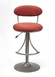 Hillsdale Venus Swivel Bar Stool with Flame Suede