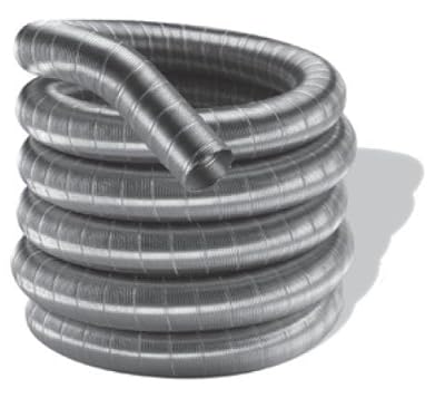 6'' x 15' DuraFlexSS 304 Stainless Steel Chimney Liner - 6DF304-15