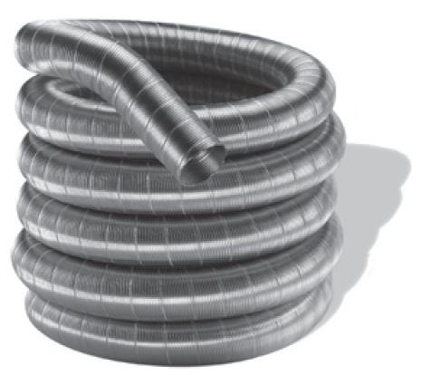 DuraVent 3DFSW-30 Stainless Steel DuraFlex SW 3 X 30 Foot Single Wall Pipe Length From the DuraFlex SW Series