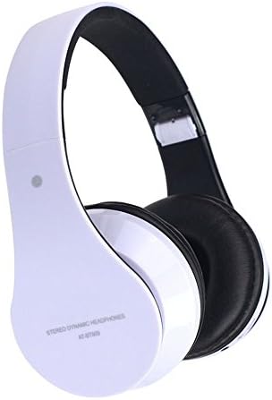 ZPS(TM) Foldable Wireless Bluetooth Stereo Headset Headphones Mic For iPhone (White)