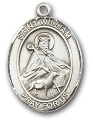 Sterling Silver St. William of Rochester Medal