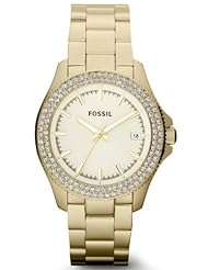 Fossil AM4453 Ladies RETRO TRAVELLER Gold Watch