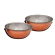 Copper Serving Bowl Set of 2 Katoris Traditional For Indian Food