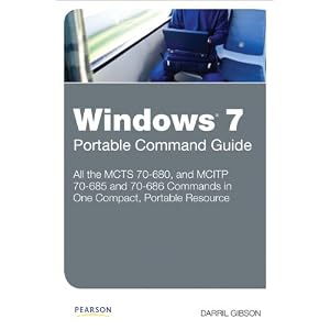 41UecZ90qFL. SL500 AA300  Windows 7 Portable Command Guide: MCTS 70 680, 70 685 and 70 686
