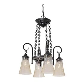 Thomas Lighting Athens Burnished Umber Four-Light Chandelier by Thomas Lighting