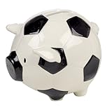 Grasslands Road Piggy Sport Bank, Gloss Ceramic, 4 by 5-Inch, Soccer