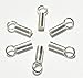 8 pcs .925 Sterling Silver Bright 1mm Leather End Cap/Findings/Bright
