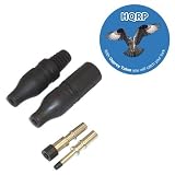 HQRP Pair MC3 4mm2 line Solar Panel Connector male & female (M&F) for PV / Photovoltaic System plus HQRP Coaster