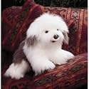 Plush Sheepdog Puppet 24"
