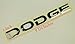 New Chrome Dodge Emblem Ram Charger Challenger Magnum HEMI 1pc .150 Thick