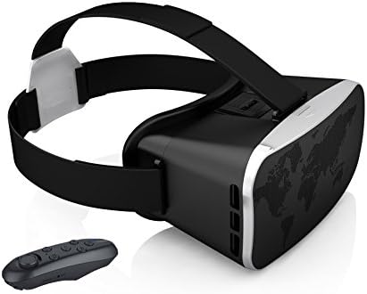 ASX TruView VR Headset w/ Bluetooth Gamepad - Next Gen 2016 Version - 3D Virtual reality - iOS/Android - Movies - Games - New Anti-Blue Lens Tech - iPhone-Samsung