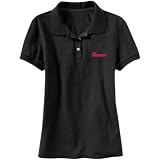 Polo Box Woman Black " Simple Hanne Script " Name