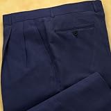 Silk/Linen Pleated Suit Trousers
