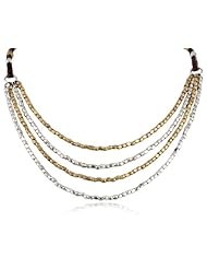 Lucky Brand "Jan14 Indigo Trail Necklace Brc" Multi Layer Beaded Necklace, 21"