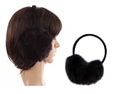 CACHE OREILLE / PROTEGE OREILLE FAUSSE FOURRURE NOIR - 2 FACONS DE LE PORTER - COLLECTION AUTOMNE-HIVER FEMME