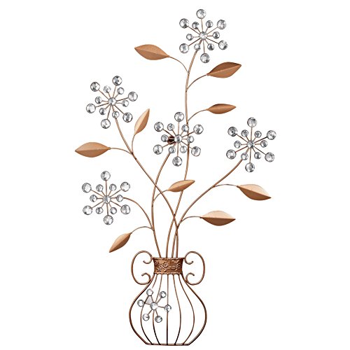 Crystal Flower Vase Wall Art