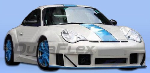 2002-2004 Porsche 996 C2/C4 Duraflex GT3 RSR Look Widebody Kit - Includes GT3 RSR Widebody Front Bumper (105406), GT3 RSR Widebody Front Splitter (105407), GT3 RSR Widebody Sideskirts (105408), GT3 RSR Widebody Rear Bumper (105409), GT3 RSR Widebody Front fenders (105410), GT3 RSR Widebody Rear fenders (105411) - Duraflex Body Kits