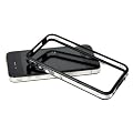 Original Charmate� iPhone 4 (S) Bumper Lucid Crystal-Diamond (Schwarz/Transparent) mit Metallbuttons - Designed in California