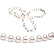 Single Strand 18 Inch 5-5.5mm White Freshwater Cultured Pearl Necklace