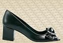 Pumps von Apart Glattleder in schwarz