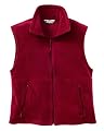 Columbia Sportswear Men's Cathedral Peak Fleece Vest, Beet, Large
