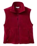 Columbia Sportswear Men's Cathedral Peak Fleece Vest, Beet, Large