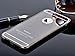 iPhone 6 Case,Roybens Luxury 2 in 1 [Air Aluminum Bumper + Acrylic Back Plate] Back Mirror Anti-Scratch Case Cover for Apple iPhone 6/6S - Black