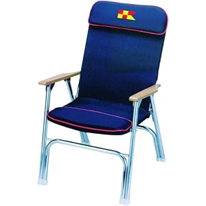 Designer Series Padded Folding Deck Chair by