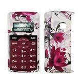 Premium Purple and White Flowers Design Snap-On Cover Hard Case Cell Phone  ....