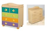 Tropical Seas 5-Drawer Wooden Chest