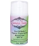 Sun*Si'Belle+ SPF 50 Organic Triple Action Moisturizer, with Antioxidants, CoQ10 and Hyaluronic Acid