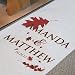 Fall Wedding Aisle Runner