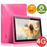 7″ inch Capacitive Touch Screen Allwinner A13 1.0GHz CPU (up to 1.5GHz maximum)Processor Android 4.0.3 (Latest Ice Cream Sandwich OS) Tablet PC 4GB HDD 512MB WiFi MID Epad Flash Player 11.1 – Compatible with BBC iPlayer / Youtube / Facebook (Pink)
