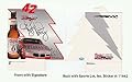 Kyle Petty Signed 7x7 Coors Light Racing Advertising Tent Card AUTO SL Authentic