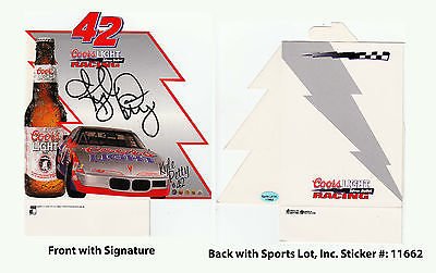 Kyle Petty Signed 7x7 Coors Light Racing Advertising Tent Card AUTO SL Authentic