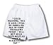 White Boxer Short with Good morning, This is God. I will be handling All of your Prob...