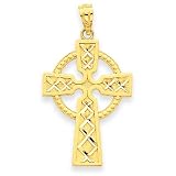 14k Gold Celtic Cross Pendant
