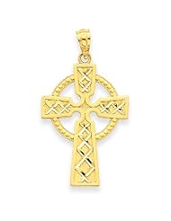 14k Gold Celtic Cross Pendant