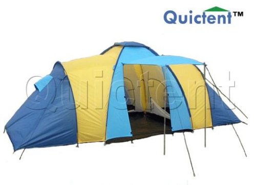 Peaktop Large Family Dome Camping Tent 9 Person Blue / Yellow