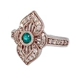 Brazilian Paraiba Tourmaline in White Gold with Ideal Russian Cut Diamonds