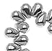Jablonex Czech Glass Teardrop Beads 6x4mm 'Silver' (50)